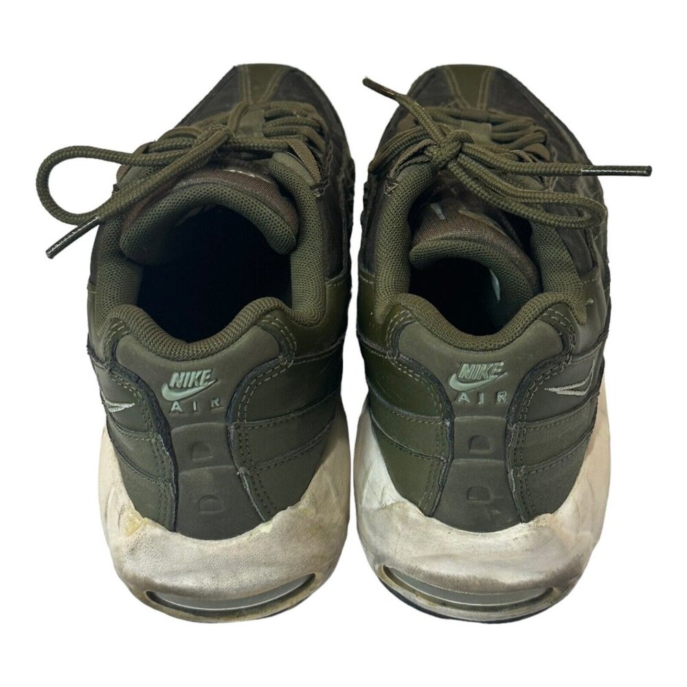 Nike Air Max 95 Olive Green Athletic Shoes - Picture 14 of 16